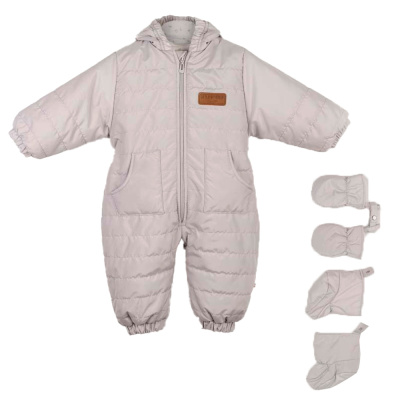 Комбинезон с рукавичками и обувью Сновид Даримир 13 жемчужно серый 1